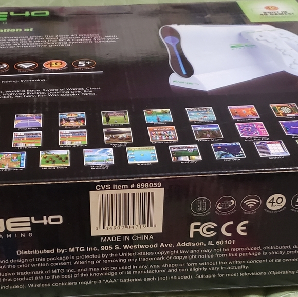 Video game zone 40 Game built in 40 games 11 interactive and 29 arcade games - Picture 13 of 17